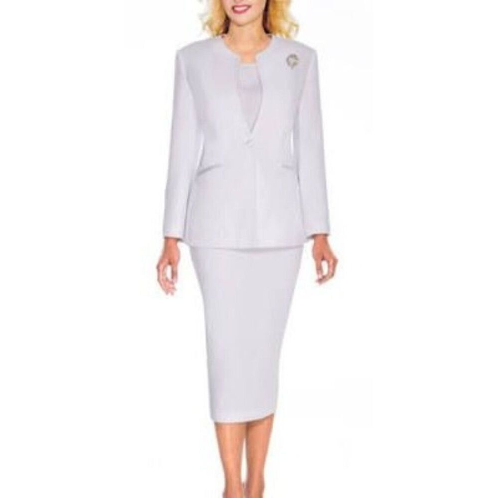 Nina Massini Renova Single Button Women’s Church 3PCS Suit Size 6